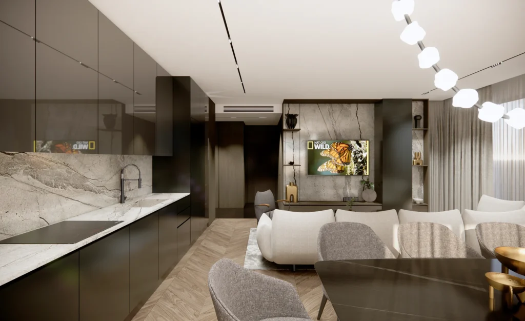 Интериорни визуализации на Апартамент 10 – Memiko Homes, Лозен, София