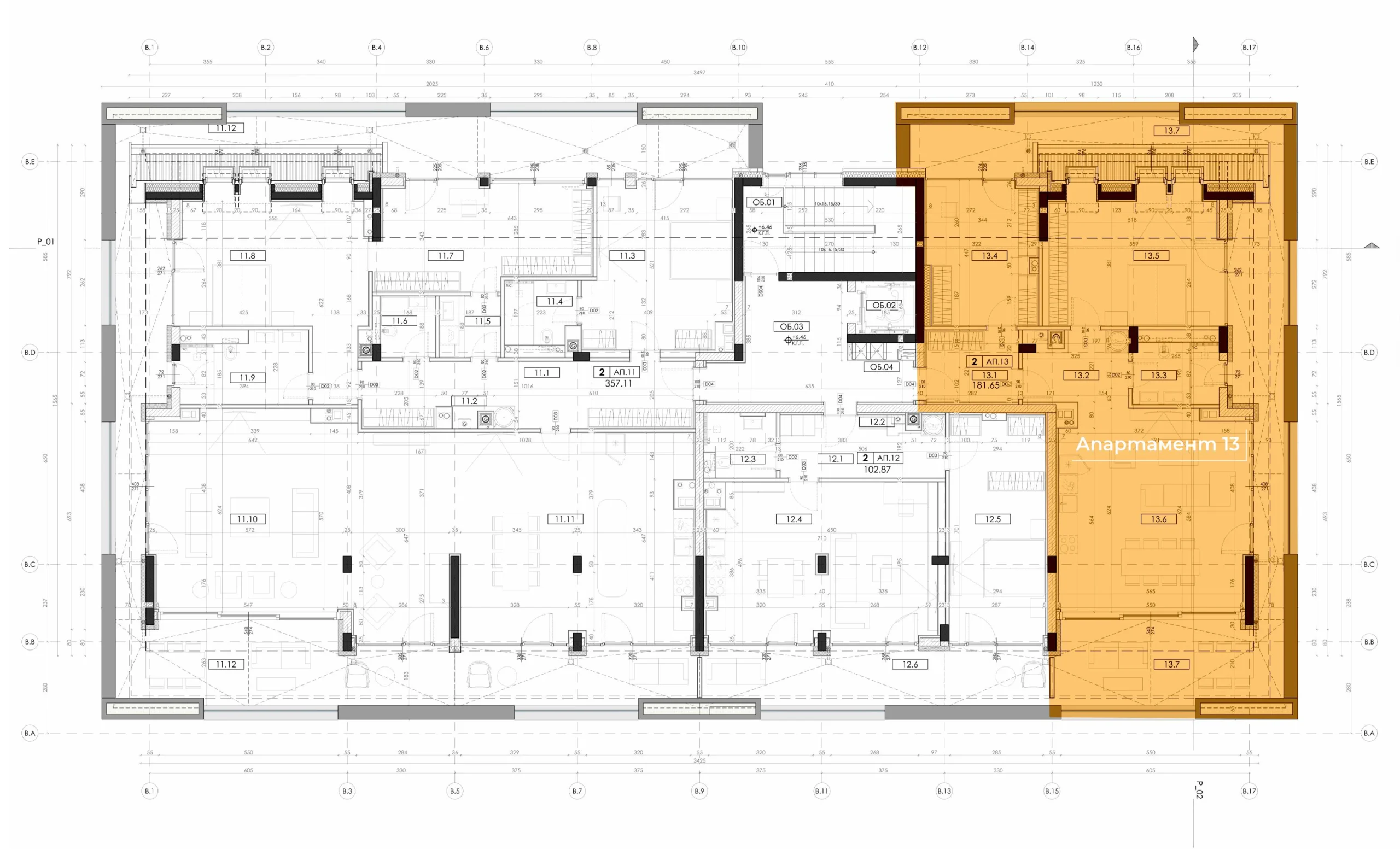 Местоположение на Апартамент 13 на етажа – Memiko Homes